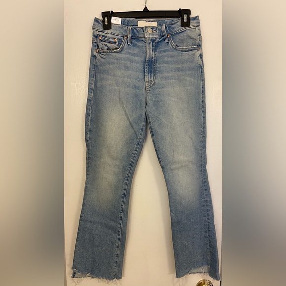 MOTHER Superior The insider Crop Step Fray I Confess Blue Size 26 - Picture 5 of 14